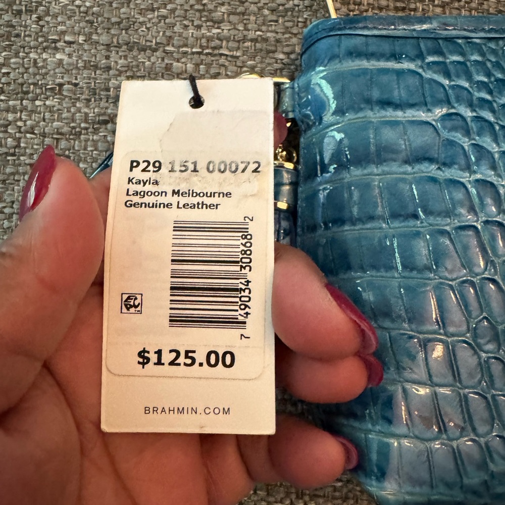 NWT Brahmin Melbourne Embossed Leather Kayla Clutch - Picture 12 of 13
